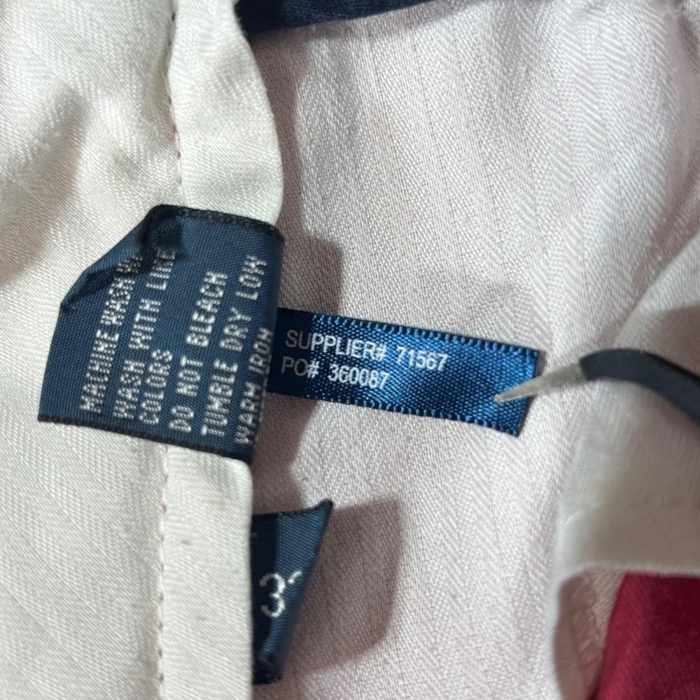 Polo Ralph Lauren Pleated Chino Shorts Salmon Cotton Preppy Coastal VTG‎ Y2K 32